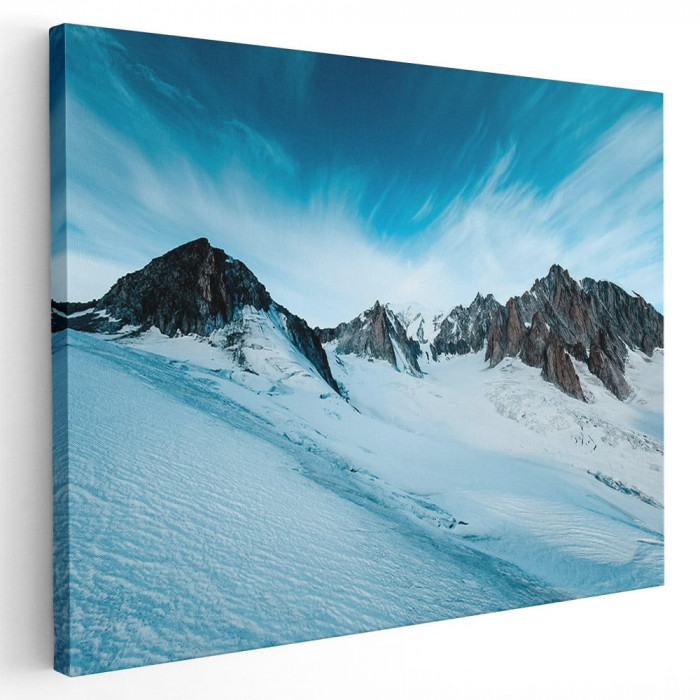 Tablou peisaj munte iarna Tablou canvas pe panza CU RAMA 40x60 cm