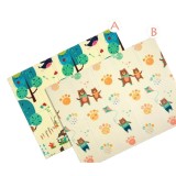 Covoras de joaca termic zmeu/ursi 150 x 200 x 1.5 cm, pliabil, impermeabil, antiderapant, educativ si interactiv cu 2 fete, din xpe+pe, protectie term, Oem