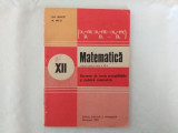 Teoria probabilitatilor si statistica matematica manual clasa a XII-a 1983, Clasa 12