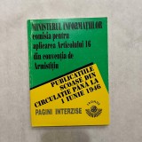Publicatiile scoase din circulatie pana la 1 iunie 1946