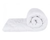 Pilota de vara Viseo 150x210, microfibra alba, umplutura 200 gr/mp, vidata Relax KipRoom, Somnart
