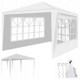 Cumpara ieftin Pavilion curte,gradina,evenimente 3x3 m cu 3 pereti laterali - Alb, Malatec