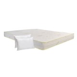 Saltea pat Bedora Ecoline + perne Aloe Vera, ortopedica, 160 x 200 cm, cu spuma poliuretanica, fara arcuri