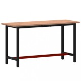 Cumpara ieftin Banc de lucru 150x55x81,5 cm, lemn masiv de fag si metal