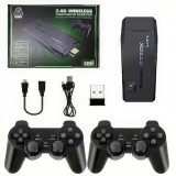 Consola 2.4G Wireless 4K, 10000+ jocuri, 64GB, set cu 2 controlere