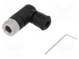 Conector M8 mamă 3 pini unghi 90&deg; cablu 4A IP67 HARTING