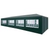 VidaXL Cort de petrecere, verde, 3 x 12 m 45107