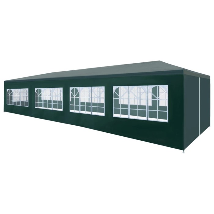 vidaXL Cort de petrecere, verde, 3 x 12 m 45107