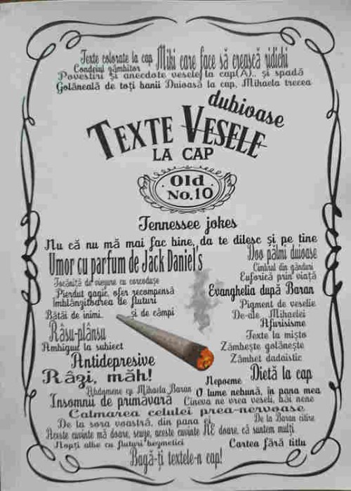 TEXTE DUBIOASE LA CAP. OLD NO.10-JENNESSEE JOKES-244736