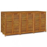 Lada depozitare de gradina, 210x87x104 cm, lemn masiv acacia