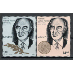 Mexic 1982 MNH - Premiul Nobel: Alfonso Garcia Robles, nestampilat