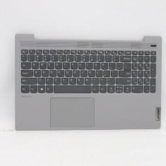 Carcasa superioara cu tastatura palmrest Laptop, Lenovo, IdeaPad 5-15ARE05 Type 81YQ, 5CB0X56301, AM1K7000D00, Platinum Grey, layout US