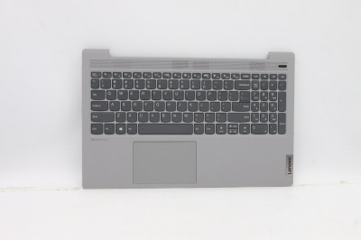 Carcasa superioara cu tastatura palmrest Laptop, Lenovo, IdeaPad 5-15ARE05 Type 81YQ, 5CB0X56301, AM1K7000D00, Platinum Grey, layout US foto