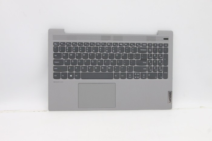 Carcasa superioara cu tastatura palmrest Laptop, Lenovo, IdeaPad 5-15ITL05 Type 82FG, 5CB0X56301, AM1K7000D00, Platinum Grey, layout US