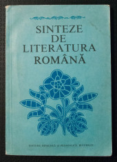 Sinteze de literatura romana (coord. Constantin Cri?an; 1981) foto