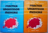 Practica Urgentelor Medicale - 2 Vol. Roman Vlaicu (carte medicina) editie anticariat, stare buna
