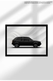 Poster Canvas cu Mașină Sport &ndash; Print Ne&icirc;nramat - Pasionați Auto - 1477 VW Golf MK2 | A4 (21 x 29.7 cm)