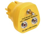 Fișă de &icirc;mpăm&acirc;ntare ESD galbenă 1M&Omega; JBC TOOLS TM10