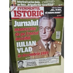 Revista Evenimentul Istoric - Jurnalul Manevrelor de pe frontul invizibil. Iulian Vlad in decembrie 1989 - Nr. 11, 21 Decembrie 2018 - 18 Ianuarie 201
