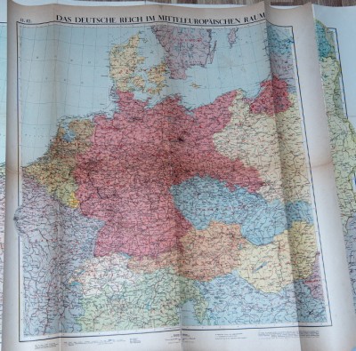 Harta Germania 1937 - Verlag Von Velhagen and Klafing foto