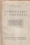 Mihai D. Ralea - Comentarii si sugestii (1928)