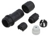 Conector circular BULGIN PXP4011/06P/3035, 6 pini, IP68, montare pe cablu, tip baioneta