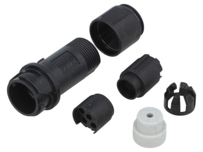 Conector circular 6 pini pe cablu IP68 foto