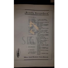 SCOALA SECUNDARA, REVISTA PENTRU PROGRESUL PEDAGOGIC SI TEHNIC AL CARTII DE SCOALA, Septembrie 1935, Craiova