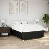 VidaXL Cadru de pat fără saltea, negru, 140x190 cm, textil 3284937
