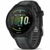 Smartwatch Garmin Forerunner 165, Negru Argintiu, 1.2 inch, AMOLED, GPS, Monitorizare Ritm Cardiac, Unisex, Rezistent la apa 5ATM