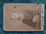 Fotografie celebru atelier FRANTA -PARIS , anii 1900 , dimensiuni 16 cm x 11 cm,