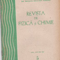 Revista De Fizica Si Chimie - Anul XXIV, Nr.:5 ,MAI 1987