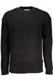 Cumpara ieftin Pulover barbati din bumbac cu imprimeu cu logo pe spate negru L, Negru, L INTL, Calvin Klein Jeans
