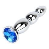 Dildo metalic Rosy Small Blue Diamond