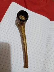 Pipa vintage de bronz 2 foto