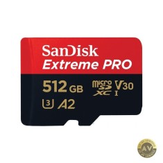 Card Memorie microSDXC SanDisk Extreme Pro 512Gb Clasa 10 / UHS-1 U3 Cu Adaptor SDSQXCD-512G-GN6MA