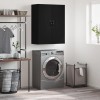 VidaXL Dulap montat pe perete, negru, 69,5x34x90 cm, lemn prelucrat 834979