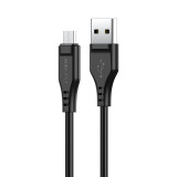 Cablu USB Acefast - Micro USB 1,2 M, 2,4 A Negru (C3-09 Negru) C3-09-A-M BLACK
