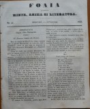 Cumpara ieftin Ziarul Foaia pentru minte , inima si literatura , nr. 41 , 1853