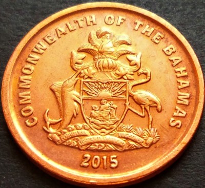 Moneda exotica 1 CENT - I-LE BAHAMAS, anul 2015 * cod 1724 B foto