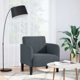 vidaXL Canapea Scaun cu cotiere Gri &icirc;nchis 54 cm catifea
