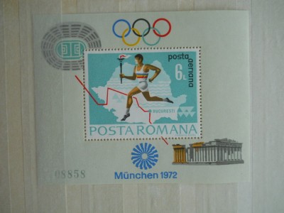 1972 ROMANIA,MUNCHEN MNH foto