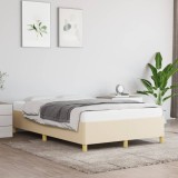 VidaXL Cadru de pat fără saltea cremă 120x190 cm țesătură 3269643