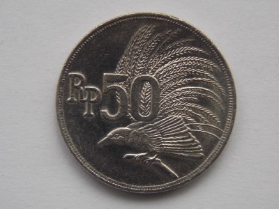 50 RUPIAH 1971 INDONEZIA foto