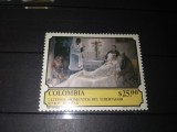TIMBRE COLUMBIA SIMON BOLIVAR, Nestampilat