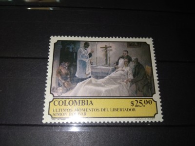 TIMBRE COLUMBIA SIMON BOLIVAR foto