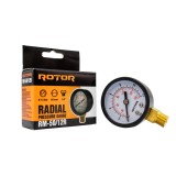Manometru radial pentru apa 0-12 bar, 50 mm, conexiune 1/4 inch, ROTOR
