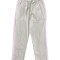 Pantaloni Medicali Pe Stil, Albi cu dunga Roz deschis cu Elastan cu Elastic - S, talia-2-96cm