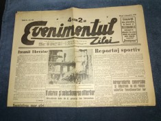 ZIARUL EVENIMENTUL ZILEI 1 NOIEMBRIE 1940 foto