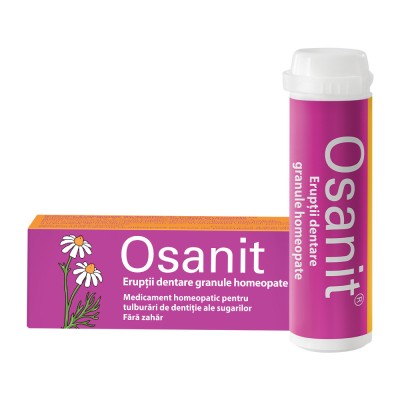 Tratament Homeopat, Osanit, Granule, pentru Calmare Dureri Dinti Bebelusi, Fara Zahar, pentru Erupti foto